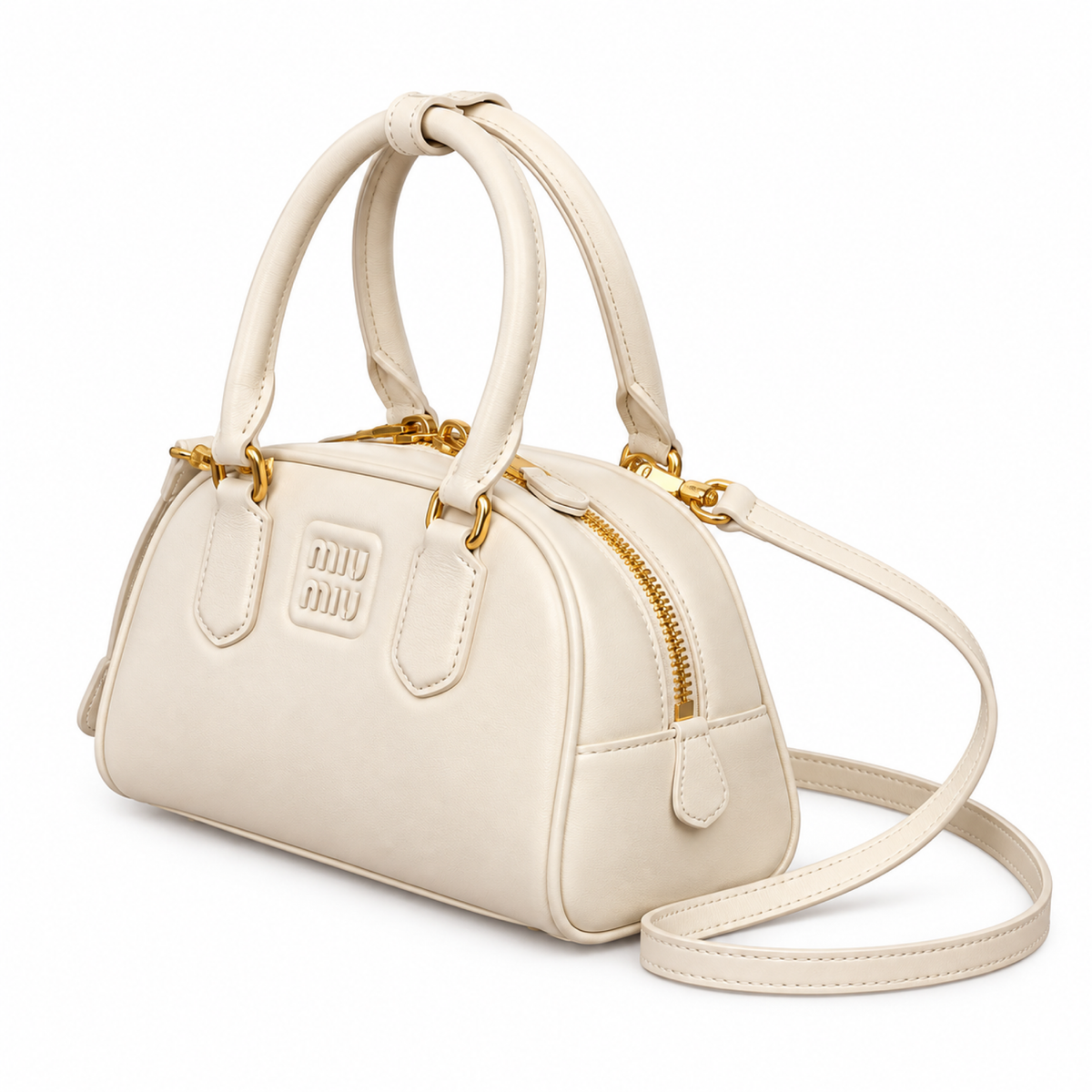 Miu Miu Matelassé Leather Retro Crossbody Bag