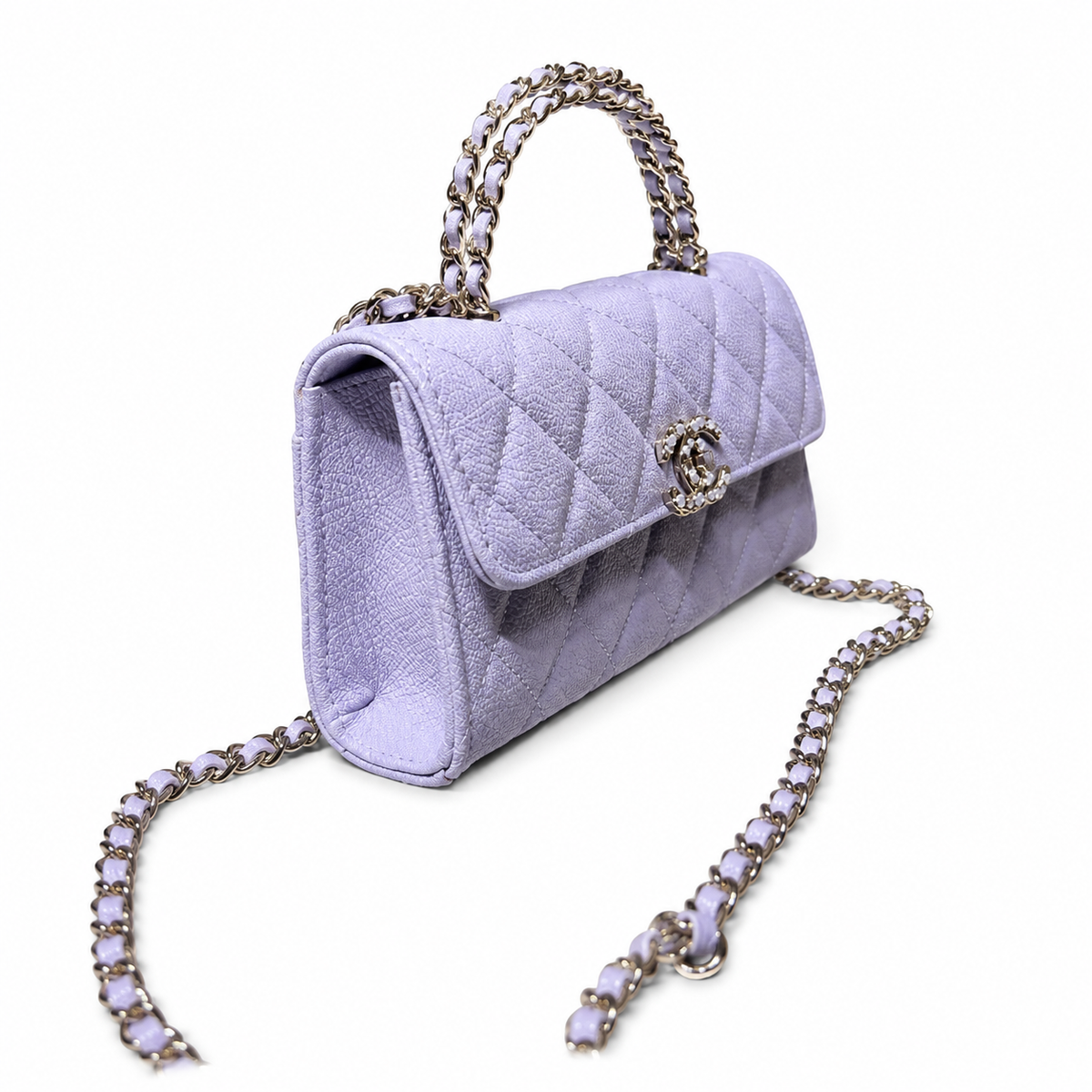 Chanel Quilted Leather Sculpted Flap Crossbody Bag