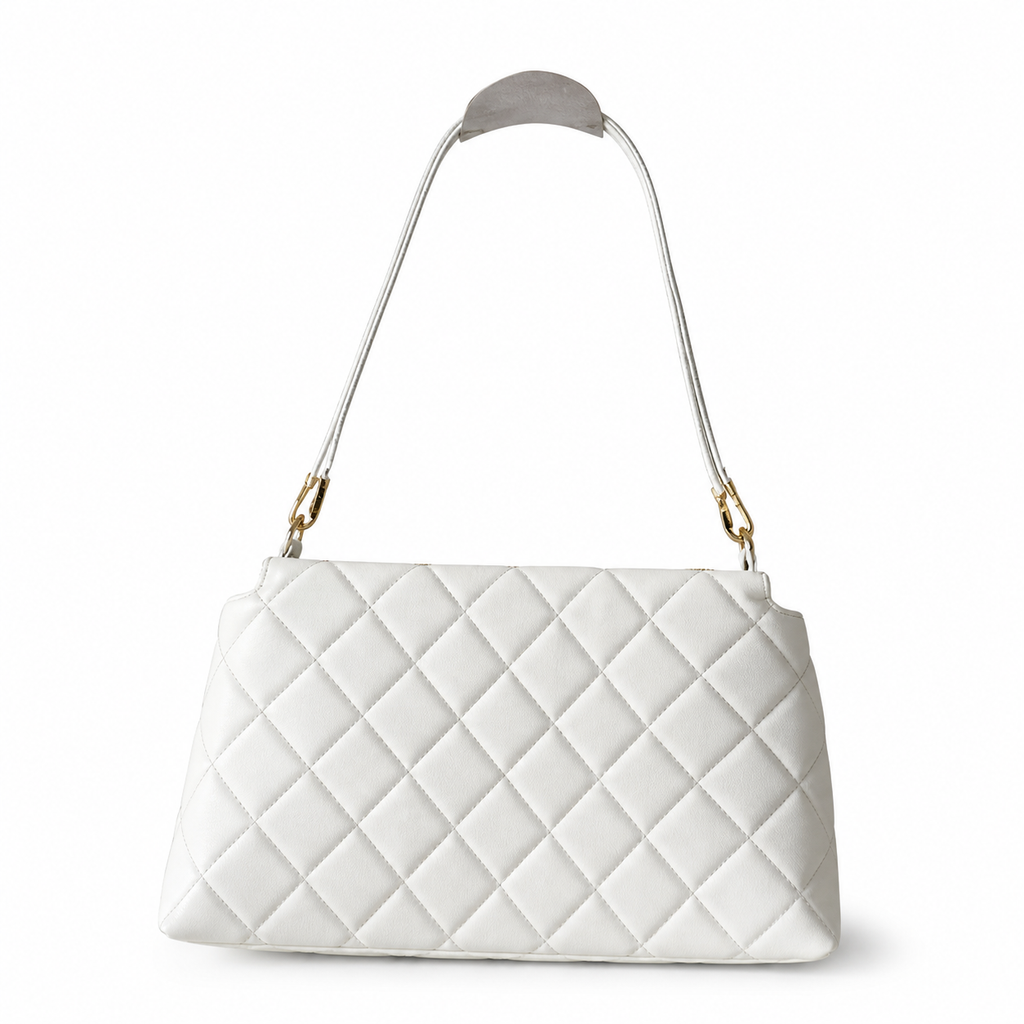 Chanel Classic Quilted Large Flap Bag | CC Hardware & Gold Chain — 29cm