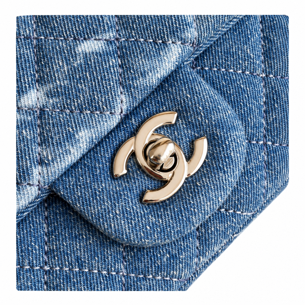 Chanel Classic Small Flap Bag Light Denim 20cm