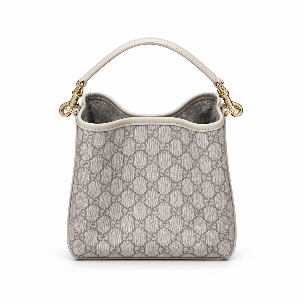 Gucci GG Supreme Small Bucket Bag with Charms