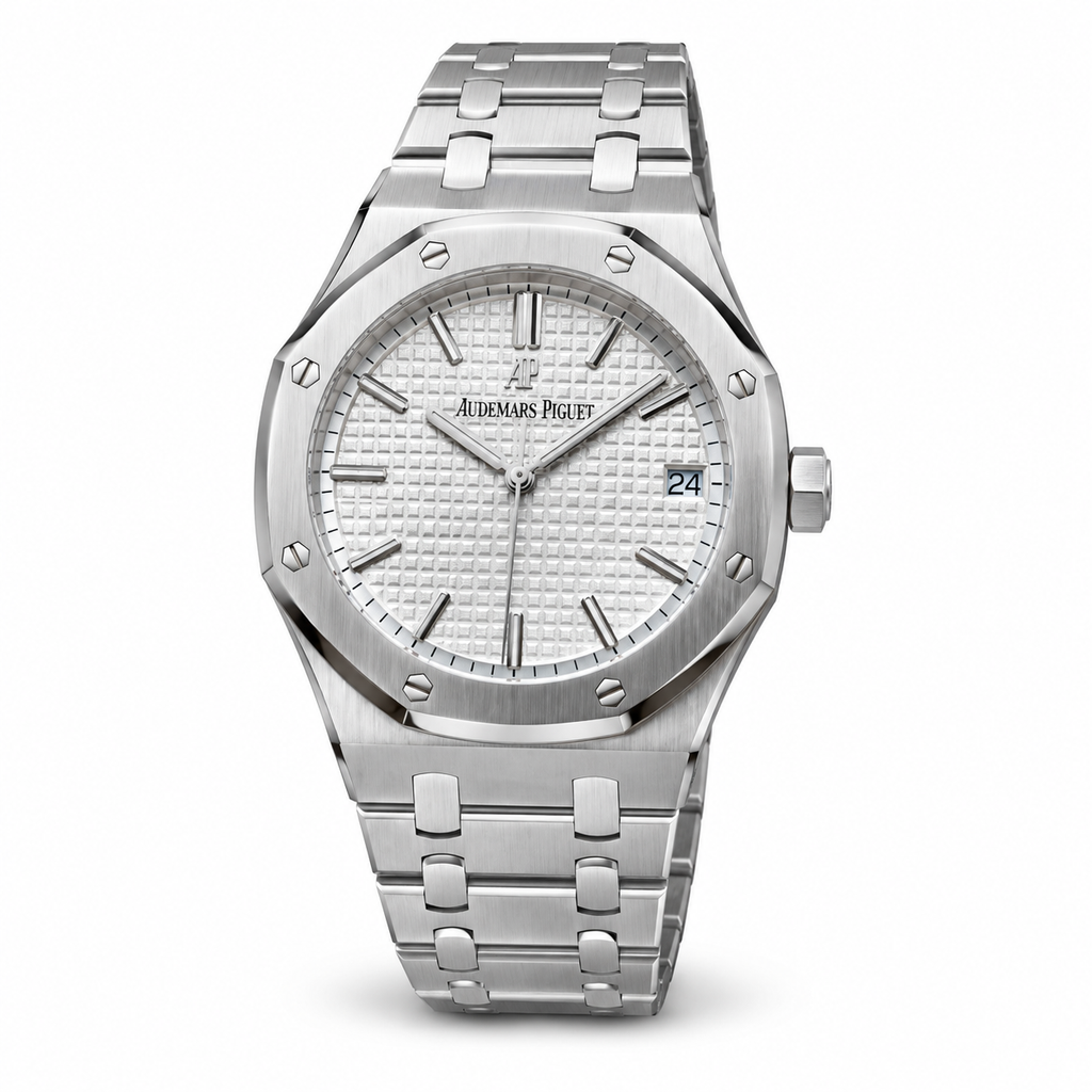 Audemars Piguet Royal Oak Automatic White Tapisserie Steel