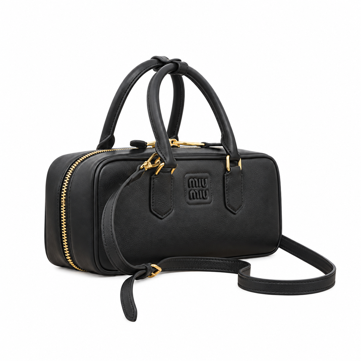 Miu Miu Leather Top Handle Bag 27cm