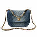 Chanel Classic Quilted Vertical Flap Bag | CC Turn-Lock Chain Strap — 23.5cm
