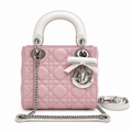 Dior Cannage Quilted Top Handle Crossbody Bag 17cm