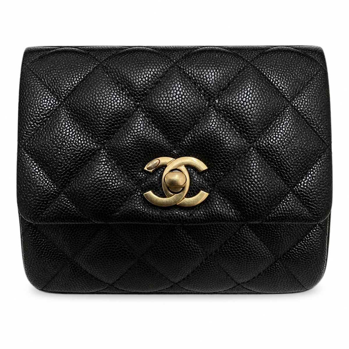 Chanel Classic CC Quilted Flap Bag | Gold Hardware & Chain — 24cm