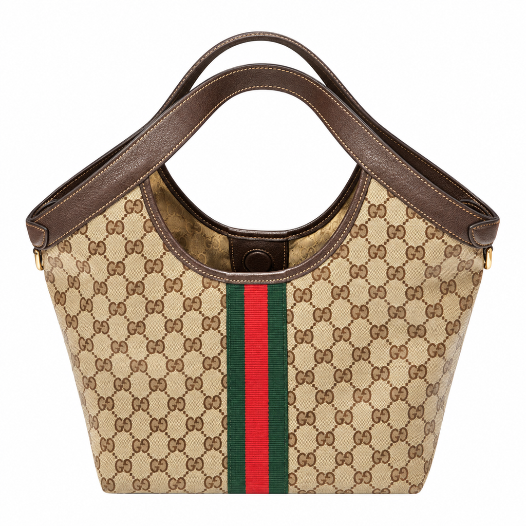 Gucci Ophidia GG Supreme Web Hobo Tote
