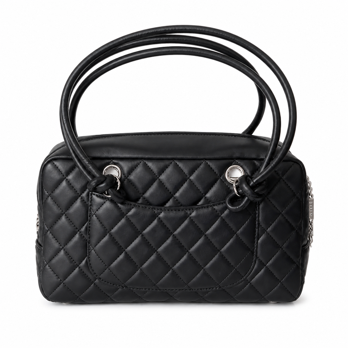 Chanel Quilted CC Medium Top Handle Bag | Detachable Chain — 27cm