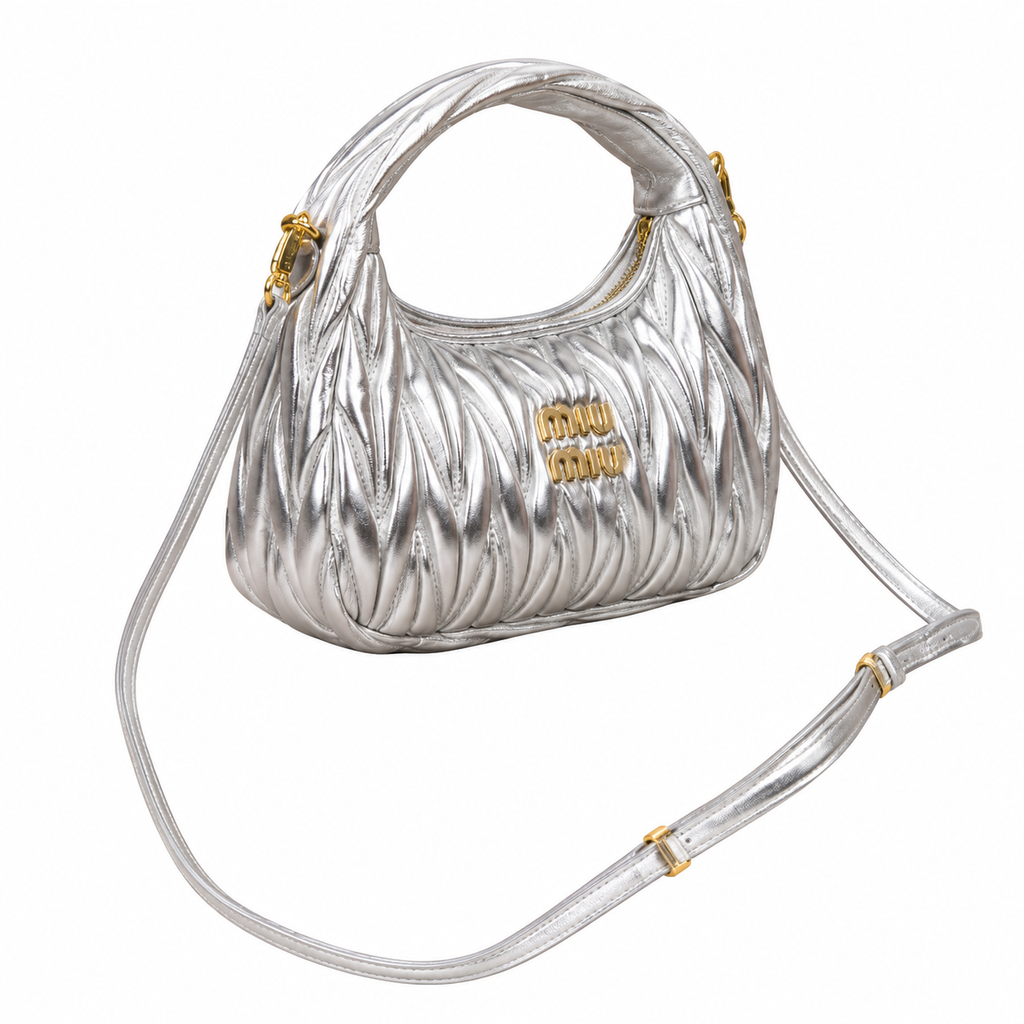 Miu Miu Leather Top Handle Bag 23 cm