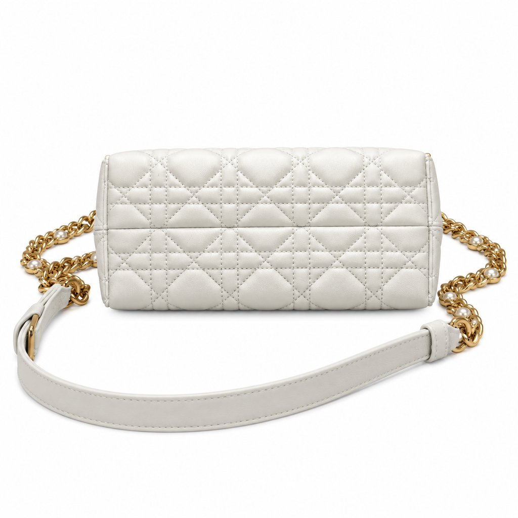 Dior Cannage Quilted Convertible Flap Bag 18.5cm