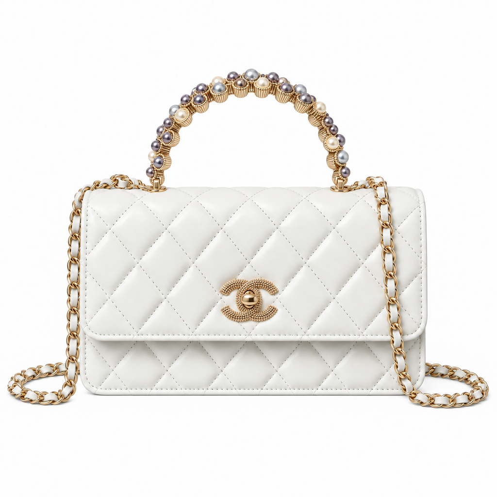 Chanel Quilted Leather Small Square Chain Crossbody