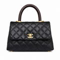 Chanel Classic CC Quilted Flap Bag | Gold Hardware & Chain — 24cm