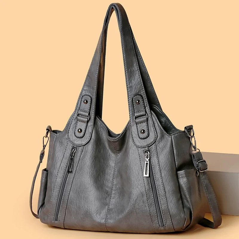 Women's Artistic Structured Handbag | Creative Chic Tote Bag 27×15×9cm